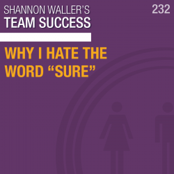 Team Success Podcast Why I Hate The Word Sure